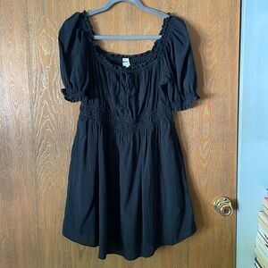 Aerie Black Cotton Sundress